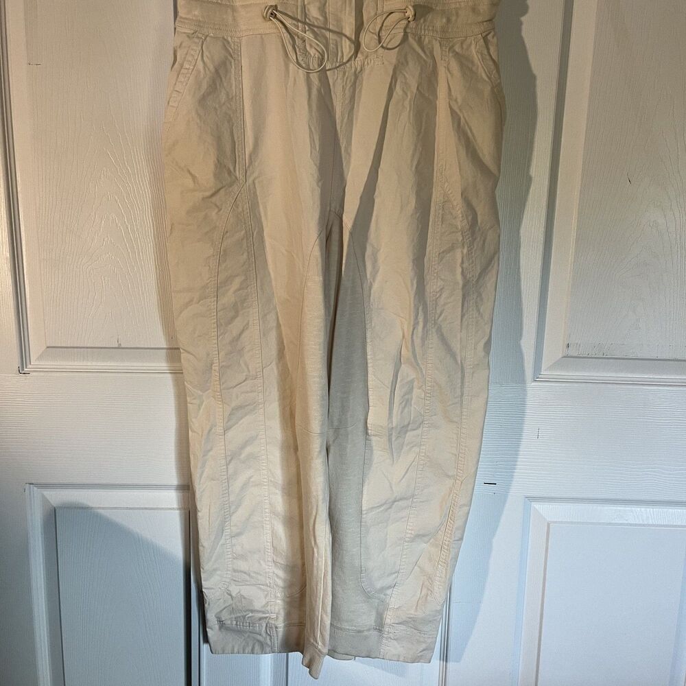 Daily Practice Anthropologie Soller Drawstring Jumpsuit Cream Women’s Small - Picture 11 of 16
